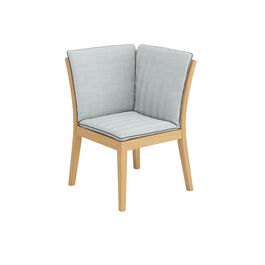 Auflage Valencia Bank Eckelement, Dessin "River/Keder Baltic"