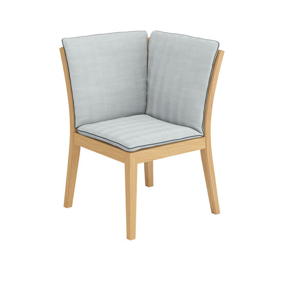 Auflage Valencia Bank Eckelement, Dessin "River/Keder Baltic"