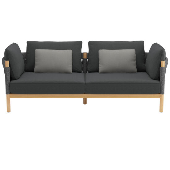 Cavo Lounge Sofa Anthrazit  inkl. Auflage Dessin "Schiefer"