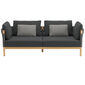 Cavo Lounge Sofa Anthrazit  inkl. Auflage Dessin "Schiefer"