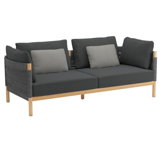 Cavo Lounge Sofa Anthrazit  inkl. Auflage Dessin "Schiefer"