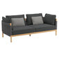 Cavo Lounge Sofa Anthrazit  inkl. Auflage Dessin "Schiefer"
