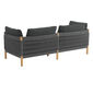 Cavo Lounge Sofa Anthrazit  inkl. Auflage Dessin "Schiefer"