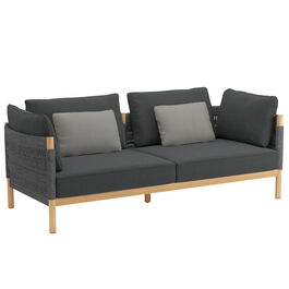 Cavo Lounge Sofa Anthrazit  inkl. Auflage Dessin "Schiefer"