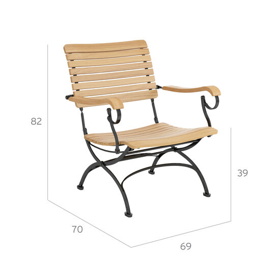 loungemoebel-garten-armlehnen-teakholz-teak-stahl-klappbar-fontenay-sessel-frontansicht-bemassung