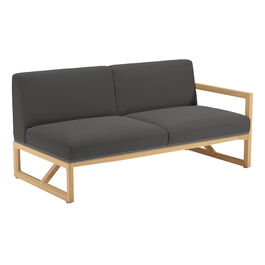 Trey Lounge Sofa Armlehne links inkl. Auflagen Dessin "Anthrazit"