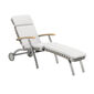 United States Deck Chair Silk mit Rädern und verlängerter Fußstütze