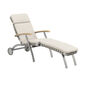 United States Deck Chair Silk mit Rädern und verlängerter Fußstütze