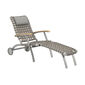 United States Deck Chair Silk mit Rädern und verlängerter Fußstütze