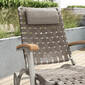 United States Deck Chair Silk mit Rädern und verlängerter Fußstütze