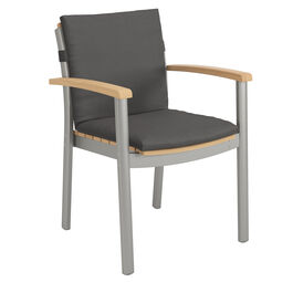 gartenstuhl-armlehnen-aluminmium-teak-stapelbar-monterey-armlehnstuhl-frontansicht-auflage-chestnut