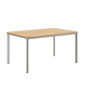 Portland Tisch Silk Aluminium 140 x 90 Tischplatte Teak