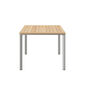 Portland Tisch Silk Aluminium 140 x 90 Tischplatte Teak