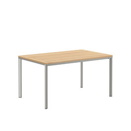 Portland Tisch Silk Aluminium 140 x 90 Tischplatte Teak