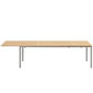 Portland Ausziehtisch Silk Aluminium 240-300 x 100 Tischplatte Teak