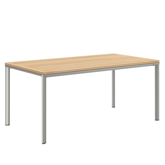 Portland Tisch Silk Aluminium 165 x 90 Tischplatte Teak