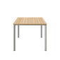 Portland Tisch Silk Aluminium 165 x 90 Tischplatte Teak