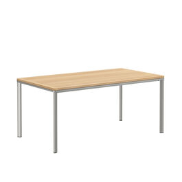 Portland Tisch Silk Aluminium 165 x 90 Tischplatte Teak