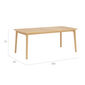 Preston Tisch 180 x 90 Tischplatte Teak