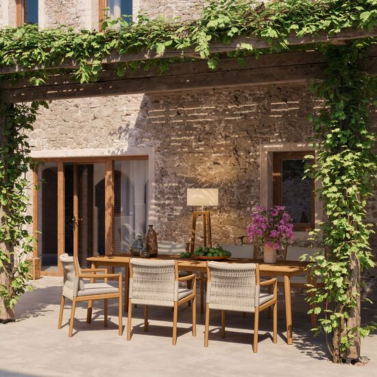 Preston Tisch 240 x 100 Tischplatte Teak