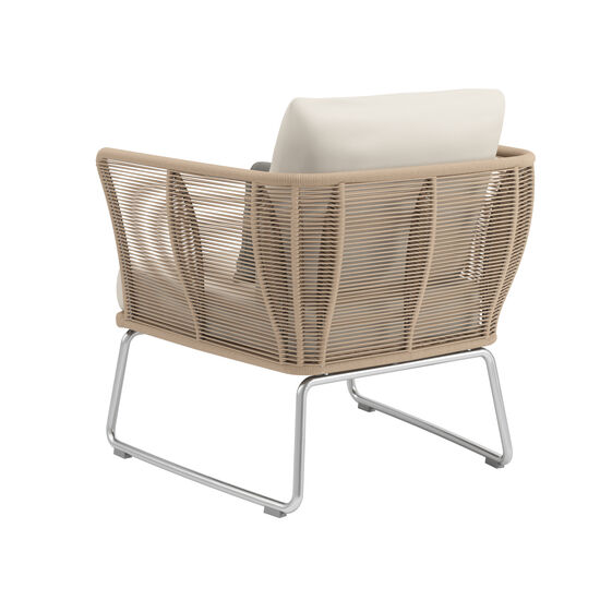 Amari Lounge Sessel inkl. Auflage Dessin "Linum"