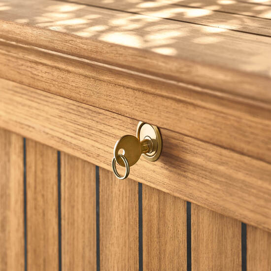 Kissentruhe Teak M niedrig