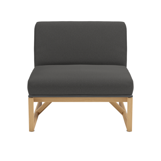 Trey Lounge Mittelelement inkl. Auflage Dessin "Anthrazit"