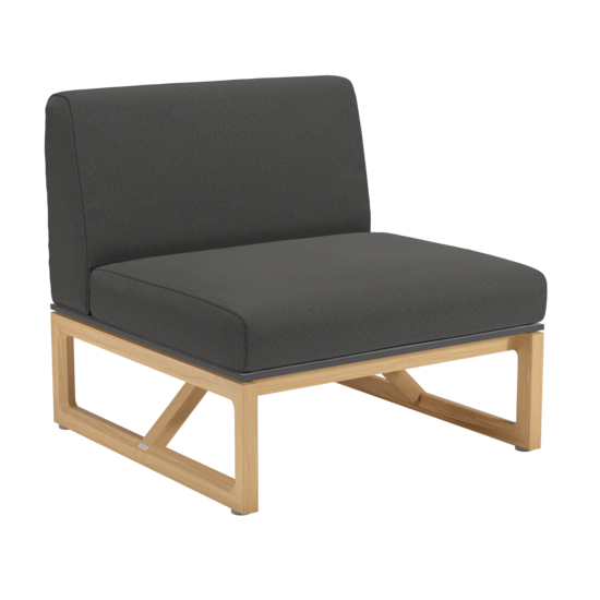 Trey Lounge Mittelelement inkl. Auflage Dessin "Anthrazit"