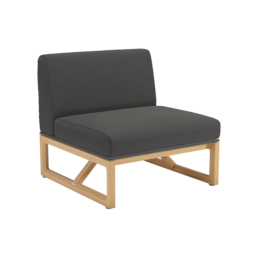 Trey Lounge Mittelelement inkl. Auflage Dessin "Anthrazit"