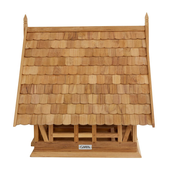 Vogelhaus Schindeln Teak