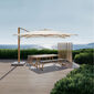 Positano Sonnenschirm Set 3,50 x 3,50 m Elfenbein