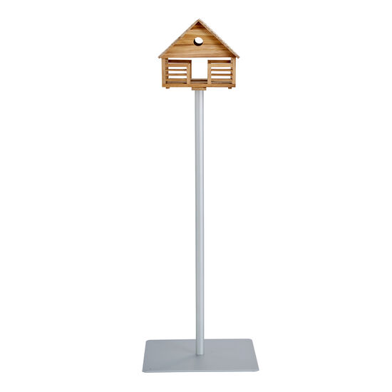 Vogelhaus klein Terrassenversion Teak