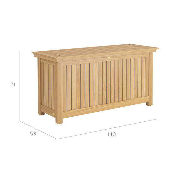 Kissentruhe Teak M hoch