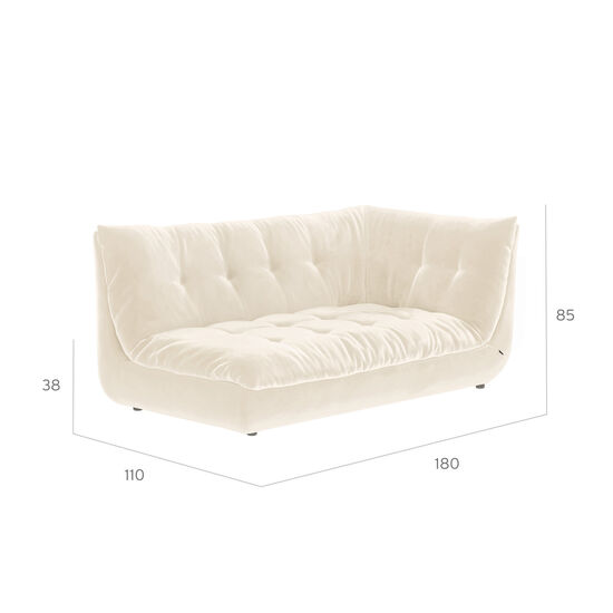 Sandvig Sofa 180 Armlehne links Beige