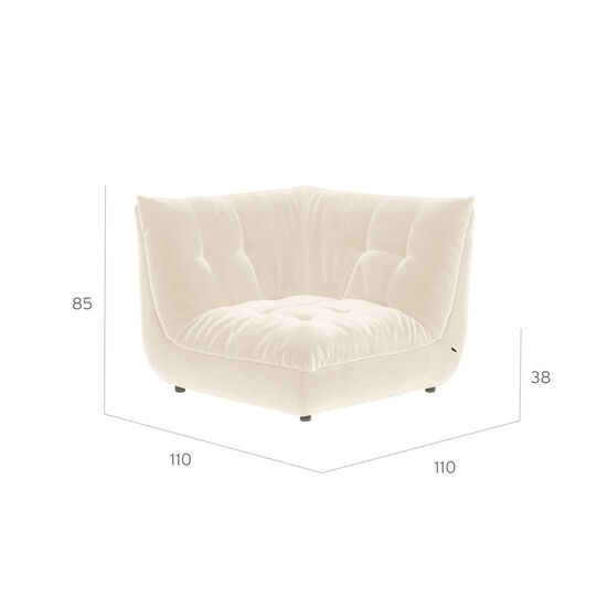 Sandvig Eckelement Beige