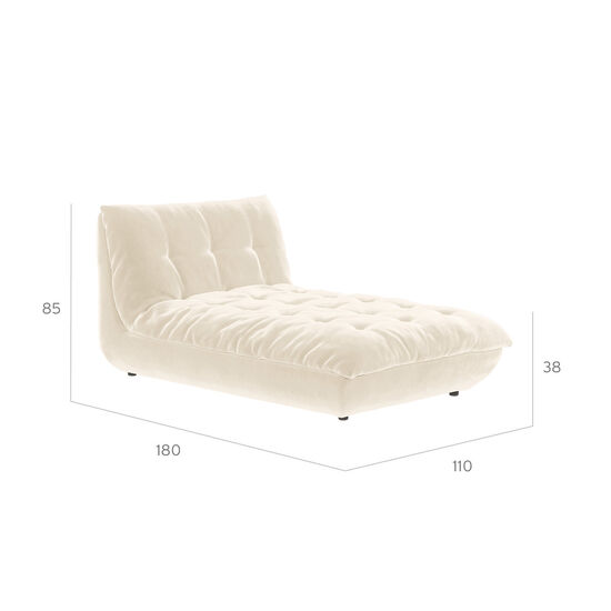 Sandvig Longchair Beige