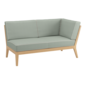 Valencia Lounge Chaiselongue links inkl. Auflagen Dessin "Mineral/Keder Linum"