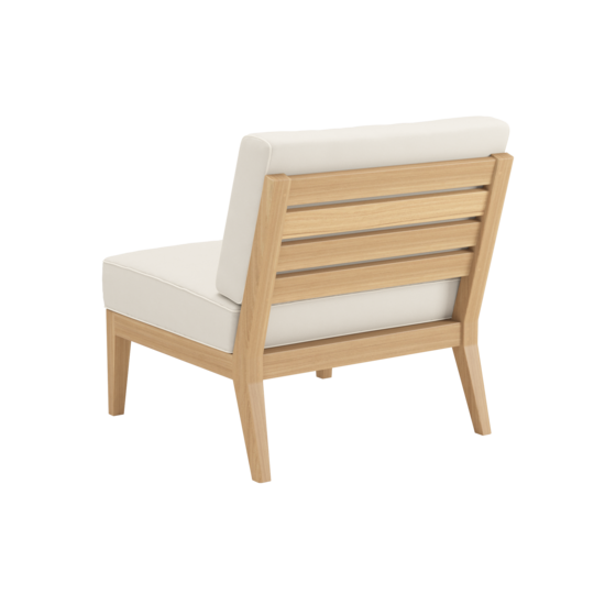 Valencia Lounge Element Mitte inkl. Auflage Dessin "Linum/Keder Pearl"