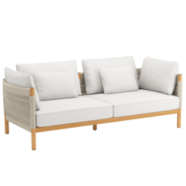 Cavo Lounge Sofa Beige inkl. Auflage Dessin "Travertin"