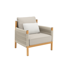 Cavo Lounge Sessel Beige inkl. Auflage Dessin "Nature"