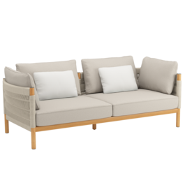 Cavo Lounge Sofa Beige inkl. Auflage Dessin "Nature"