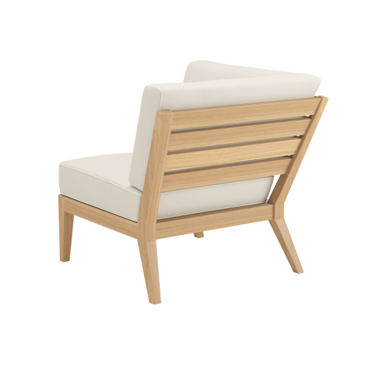 Valencia Lounge Eckelement inkl. Auflagen Dessin "Linum/Keder Pearl"