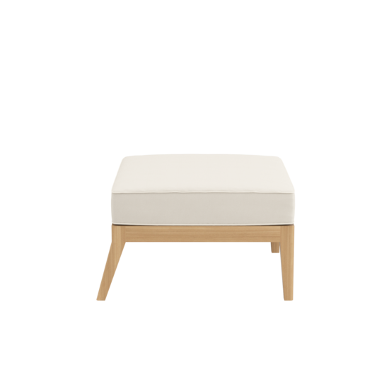 Valencia Lounge Element ohne Lehne inkl. Auflage Dessin "Linum/Keder Pearl"