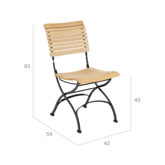 gartenstuhl-teakholz-stahl-klappbar-fontenay-teak-frontansicht-bemassung