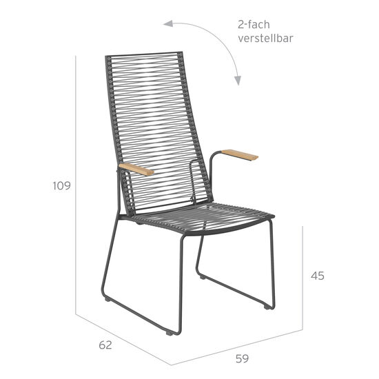 gartenstuhl-armlehnen-edelstahl-kunststoffbespannung-pan-verstellbar-hochlehner-75-graphit-bemassung-text