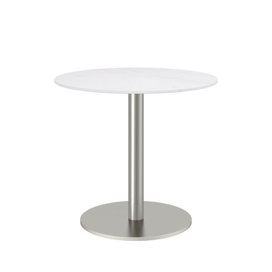 gartentisch-edelstahl-tischplatte-keramik-weiss-mamoriert-ronda-rund-80cm-frontansicht