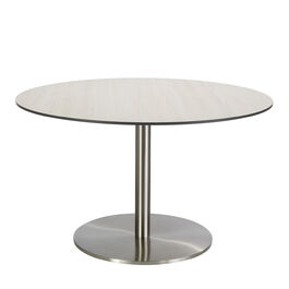 Ronda Mittelfußtisch rund 120 Kunstharz Lärche Weiß