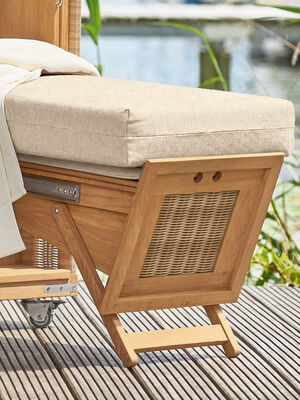 Hohes Fußkissen für Strandkorb Natura Desert