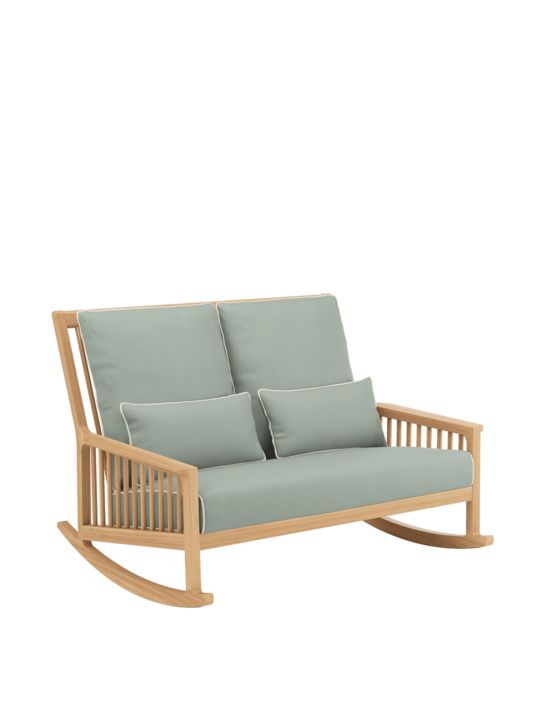 Newhaven Schaukelbank inkl. Auflagen Mineral/Keder Linum