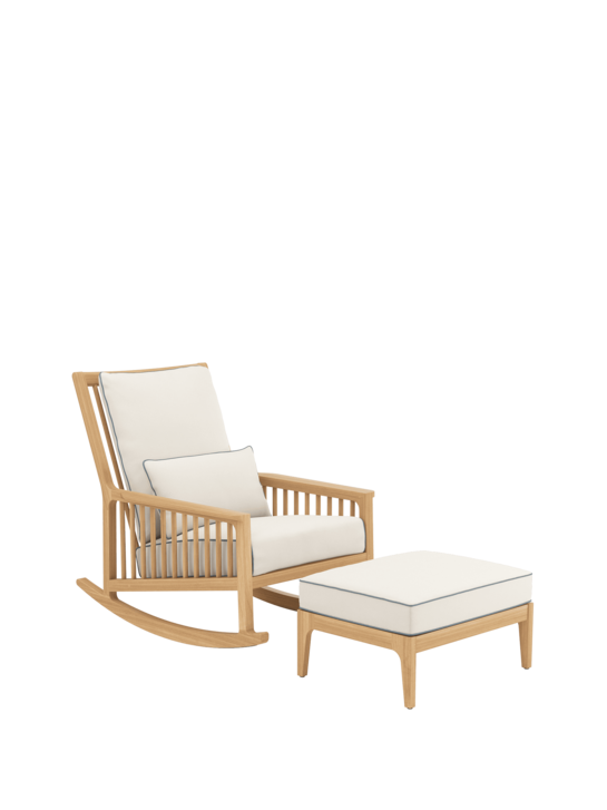 Newhaven Schaukelstuhl Set Linum/Indigo